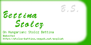 bettina stolcz business card